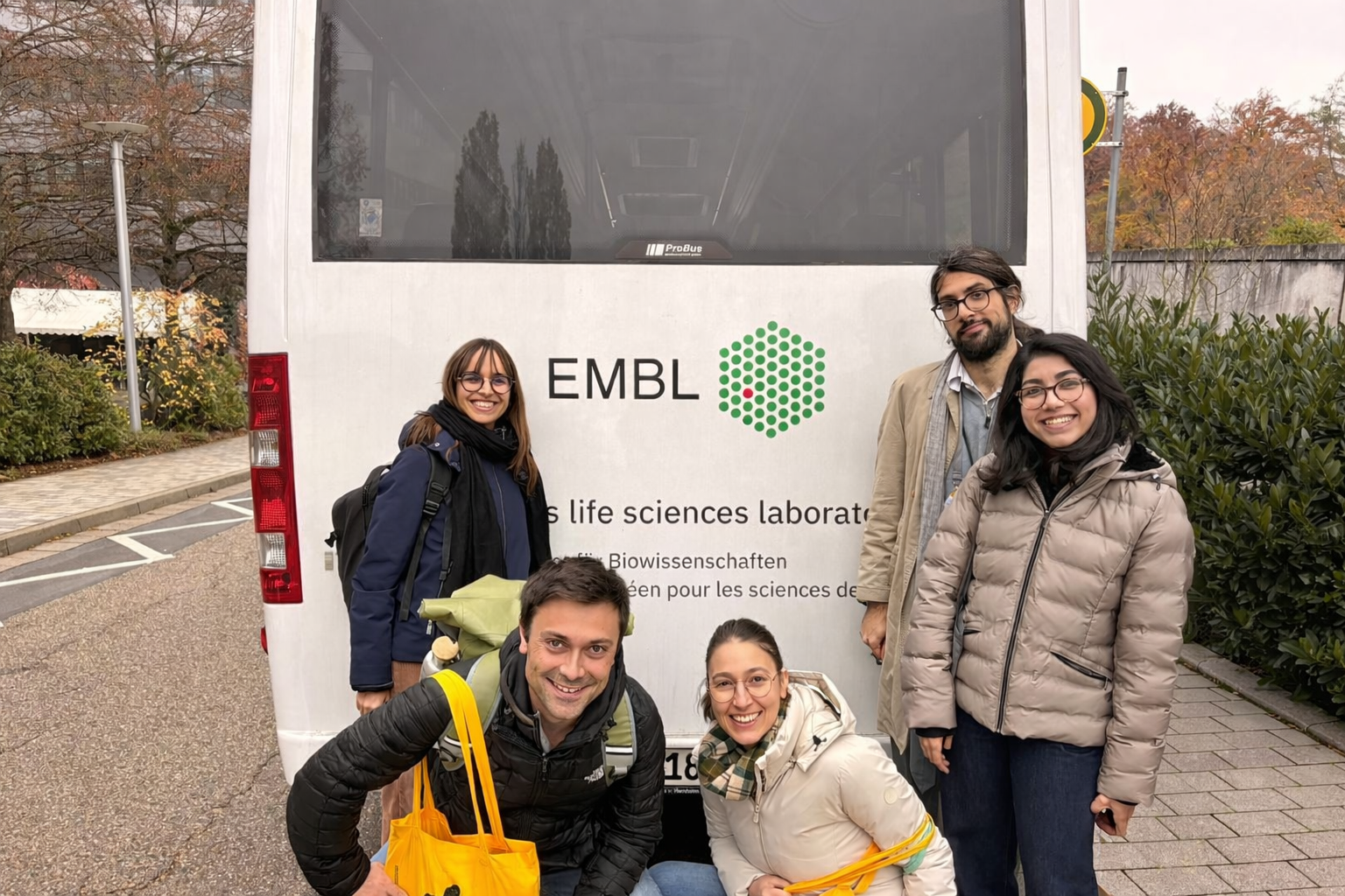 I ragazzi del team MAMELI presso l'EMBL di Heidelberg